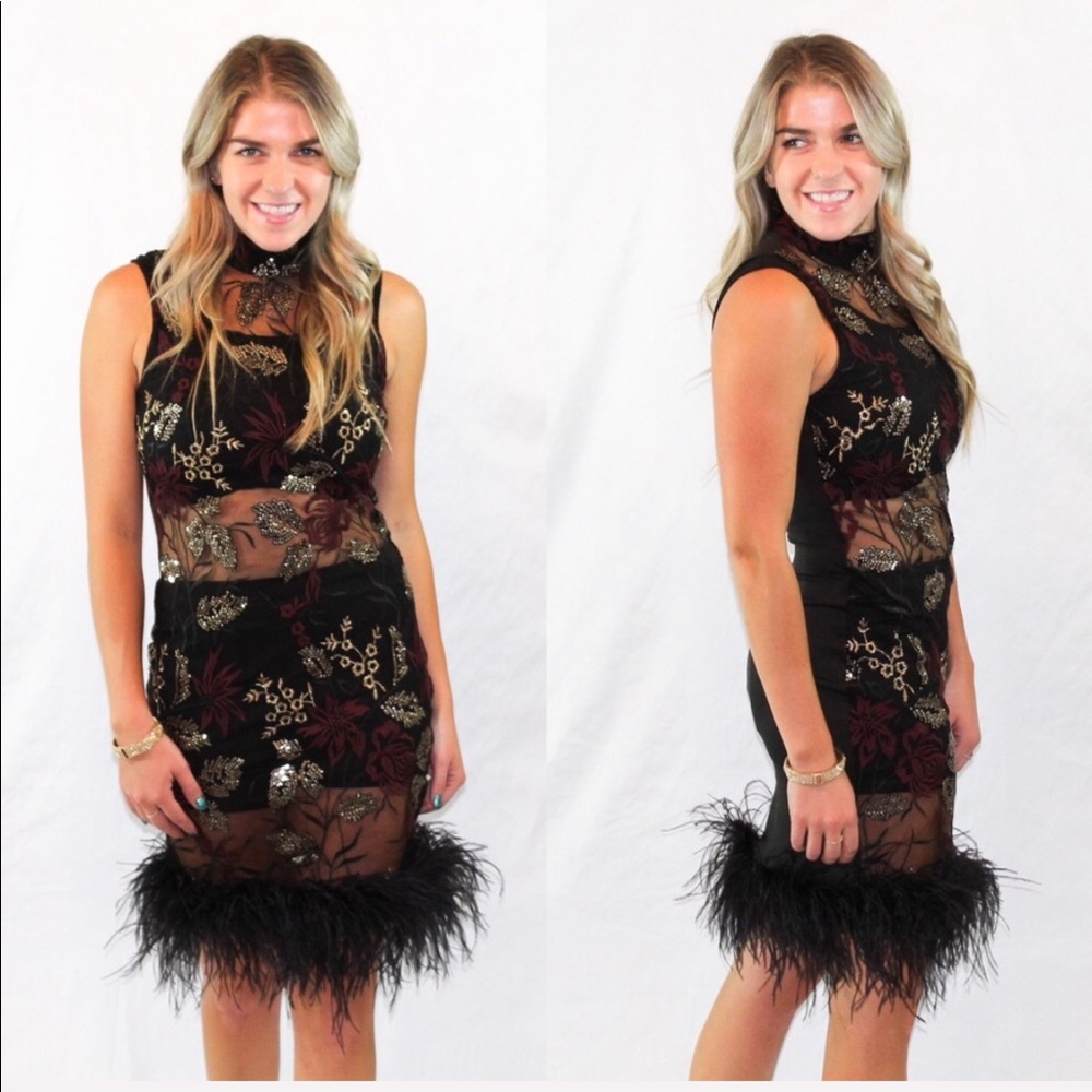 (3 Pack) Banjul feather dress